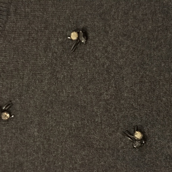 Loft Rhinestone Embellished Dress & Pullover Holidays Party Casual Comfy Sz M - Picture 5 of 13